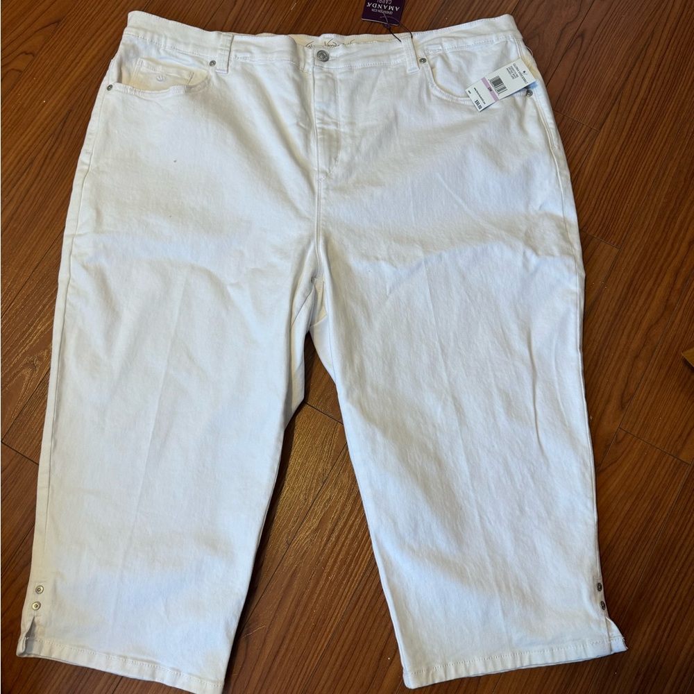 White capris.